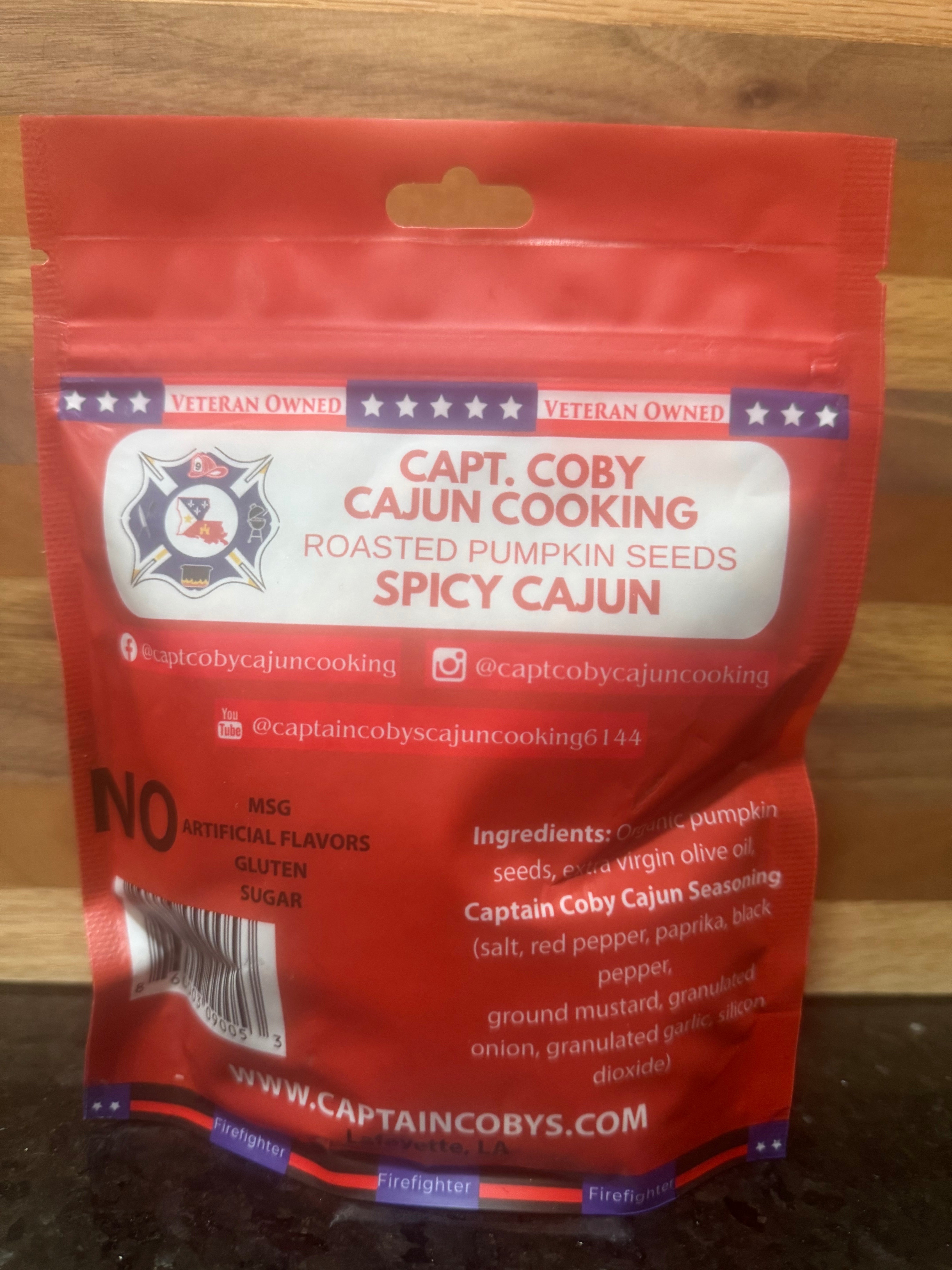 A.  Roasted Pumpkin Seeds Spicy Cajun