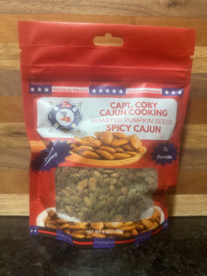 Load image into Gallery viewer, A.  Roasted Pumpkin Seeds Spicy Cajun
